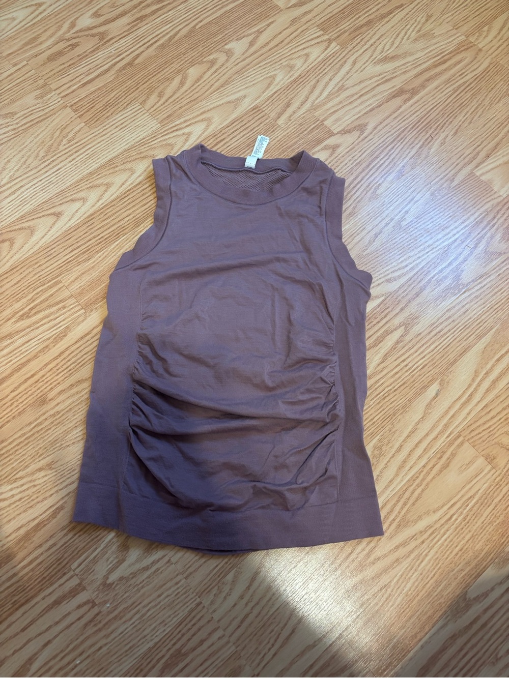 Athleta purple Seamless Fitted Ruched Foresthill Wool Ascent Tank M